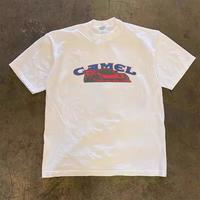 Vintage Camel Racing Short-sleeved T-shirt Y2K