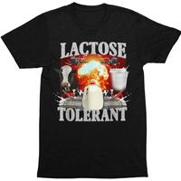 Lactise Tolerant T-Shirt Menswear Top Underwear Tshirt Streetwear Tropical