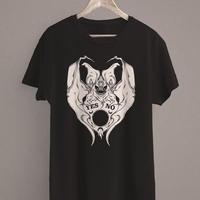 Witchy Bat Ouija Board Planchette T-Shirt for Men – Gothic Goth Clothing – Occult Shirt Tee – Menswear, Top