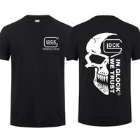 In Glock We Trust 2 Sided T-Shirt, Unisex Short Sleeve Casual 100% Cotton, Top Menswear, Tactical Gear, Gun Lover