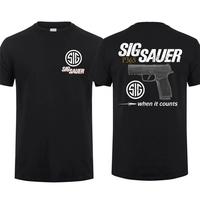 Sig Sauer P365 When It Counts 2 Sided T-shirt, Tactical Gear, Unisex 100% Cotton Short Sleeve, Top menswear, Gift For Men Gun Lover