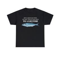 Buy A men Eat Fish Graphic Gildan 5000 Shirt
