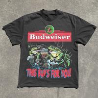 Budweiser ‘This Bud’S For You’ Heavyweight Black T-Shirt Unisex All Sizes, Graphic Tees, Gift For Fans