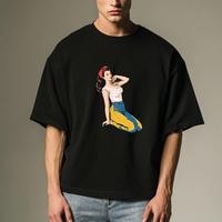 Men’s Pinup Retro T-shirt Vintage Graphic Tee for Nostalgic Fashionistas Stylish Tops with Retro Charm