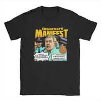 Succulent Chinese Meal Democracy Manifests Men’s T-Shirts Funny Meme T-Shirts with Short Sleeves and Round Collar Pure Cotton Printed T-Shirts Menswear Top