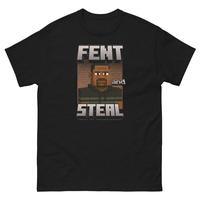 Fentt and Steall Minnecraft T-Shirt, Retro Bootleg Inspired Graphic Tee,Graphic Funny Meme Shirt,Unisex Streetwear,Trending Summer Outfits
