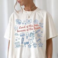 July 4th Shirt Comfort Colors 4th of July TShirt Fourth of July T Shirt Independence Day Shirt Patriotic Tee Graphic Fourth of July T-Shirt
