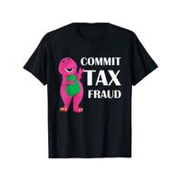 Ootd T Shirt Funny ‘Commit Tax Fraud’ Graphic Tee – 100% Cotton, Casual Summer Shirt for Men & Women