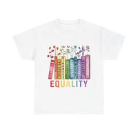 Equality Message Unisex Cotton Tee – Casual Gift, Activism Apparel, Pride Shirt, Inclusive Wear, Graphic Top