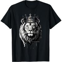 men summer t shirt Lion Of Judah Jesus Christ Trendy Print T-Shirt For Everyone b95