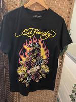 Ed Hardy Fire EagleT Shirt Small New With Tags, Cotton Crewneck Unisex, Gift For Fan