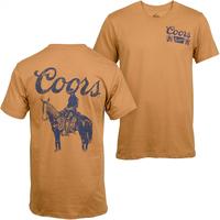 Coors Cowboy Front and Back Print T-Shirt Coors Tee, Gifts For Him, Beer Shirt For Him, Country Western Tshirt, Vintage Retro Shirt Crewneck Clothes