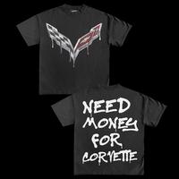 NEED MONEY FOR CORVETTE TEE, Car Clothing, Unisex, Design for Birthday Gifts For Car Guys Gift for Dad, Vintage car shirt Classic Cotton Menswear Top