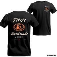 Tito’s Handmade Vodka T-Shirt – Crafted with pride, this T-shirt displays the award-winning Tito’s Handmade Vodka logo. A stylish choice for those who appreciate premium, handmade Menswear Tops graphic tee
