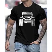Trendy T – Shirt with a Tough Aesthetic: Iconic Jeep Design for a Stand – out, Rugged – themed Look