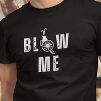 Blow Me Letters Cotton T-shirt for Men, Regular Sleeve, Summer Season – Casual Streetwear