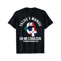 1pc Men’s Casual Crew Neck T-Shirt, 100% Cotton Knit Fabric, Animal Print with Dominican & Mexican Flag Design, All-Season Regular Fit Tee, 180g – Ideal Gift for Dad, Husband, Grandpa, Friends