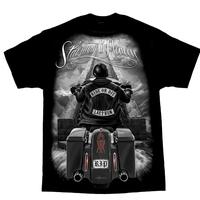Men’s XL Ride Free Or Die Skeleton Motorcycle Shirt Harley Riders