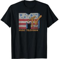 MTV Music Television American Flag Vintage Classic Logo T-ShirtTop T-shirt Streetwear Tropical Shortsleeve Crewneck Festlve Tee For Men’s Round Neck Clothing Casual Menswear graphic tees ivan cornejo merch comfort color shirts cropped shirt men