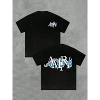 220g Men 1Pcs Casual Comfortable 100% Cotton Double – Sided Digital Printing T – Shirt With Dragon Logo Style Fathersdaygift Asian