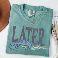 Comfort Colors Later Gator Vintage 90s T-Shirt, Retro Style Shirt, Funny Graphic Alligator Tee, Gift For Him Or Her