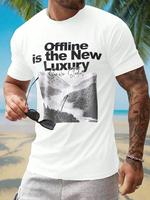 Men’s Graphic T-Shirt with Mountain Design, Comfortable Casual Wear for Everyday Use, Stylish and Versatile T-Shirt