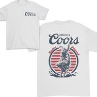 Original Coors Rodeo Legend Double Sided Beer Logo T Shirt, For Men, For Women