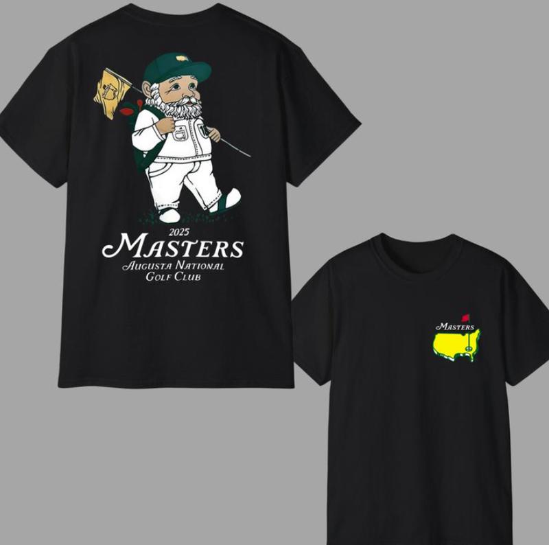 Masters 2025 Menswear T-Shirt, Augusta National Golf Club Design, Perfect For Golf Enthusiasts And Casual Wear, 2 Sided Shirt For Men, Gift For Men
