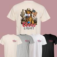 Coors Light Dog T-Shirt Sweatshirt Hoodie, Golden Retriever 4th of July Beer Graphic, American Flag Tee for Men and Women, Summer Dog Lover Shirt