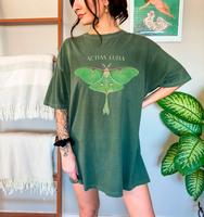 Vintage Luna Moon Moth Fairycore Mystical Retro Unisex Tshirt Top Womenswear Underwear Lady