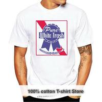 Summer Casual Man T Shirt 4th of July Pure White Trash T-Shirt men t shirt Tops Tees