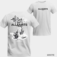 AllSaints T-shirt, edgy streetwear style , unisex , graphic tee , urban fashion , spiritual vibe, summer t-shirt