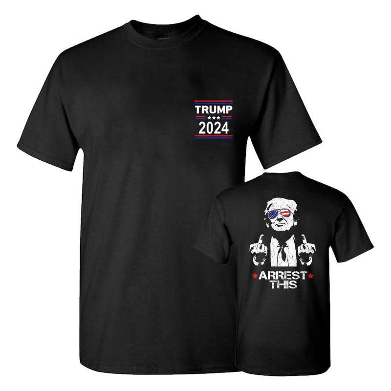 Trum this Funny T-shirt 2024 Elections, Full Colors, Full Sizes, Cotton Unisex 2 Sides Shirt, For Men, For Women Unisex T-Shirt Top Womenswear