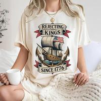 Historic American Ship Rejecting Kings 1776 shirt ,hoodie, sweatshirt, Aestheticsave animal merch summer outfits, vintage Fatherday, Memorial day, 4th July