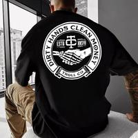 Troll Co Work Hard Dirty Hands Clean Money T-shirt / Hoodie, Mechanic Unisex Shirt, Back Side Printed Workwear Streetwear