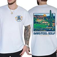 Unisex Shirt- 2 Side- Vintage Barstool Golf Arizona Tshirt- Golfing Tshirt- Barstool Golf Time Printed Tops – Clothing- Top Cotton Menswear