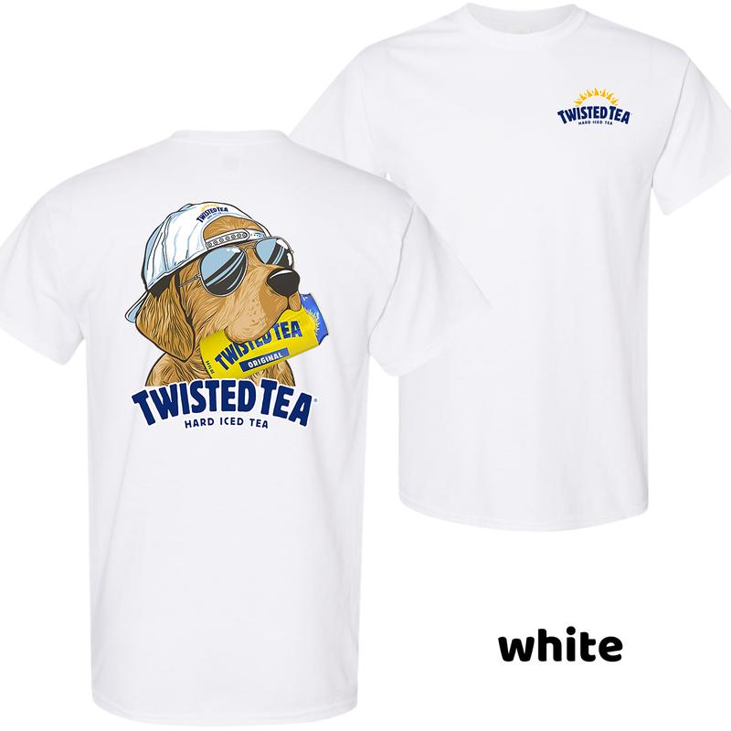 Men’s Twisted Tea Hunting Dog Tshirt – 2-Sided Graphic Beer Tee – Outdoor Funny Gift, Casual Streetwear, Menswear Top, Trending T-shirt