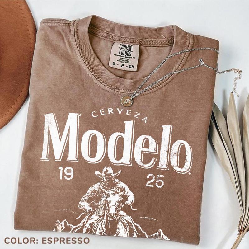 Comfort Color Modelo T-Shirt, Cerveza Modelo 1925 T-shirt, The Fighting Spirit Tees, Gift For Him Cotton Top Menswear