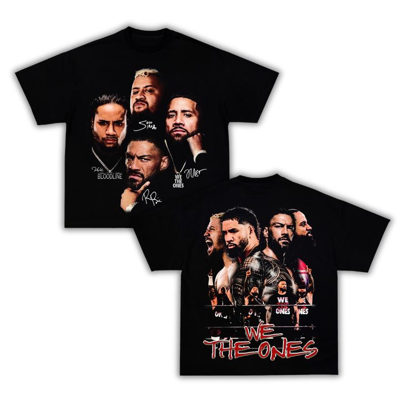 We The Ones OG Bloodline Men’s 2024 Vintage 90s Shirt, WWE vintage tee, UFC t-shirt, Vintage Style Tee Mma Fighter, WWE Clothing Menswear Crewneck Cotton