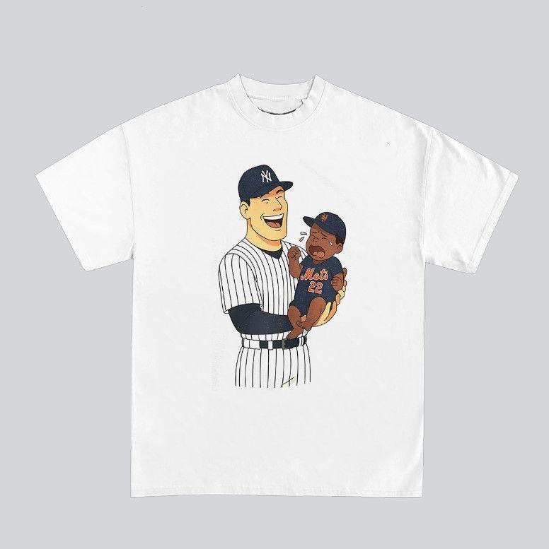 Aaron Judge carrying Juan Soto crying Sport Retro Streetwear Graphic Tee for Men and Women Vintage Cotton Menswear Soft