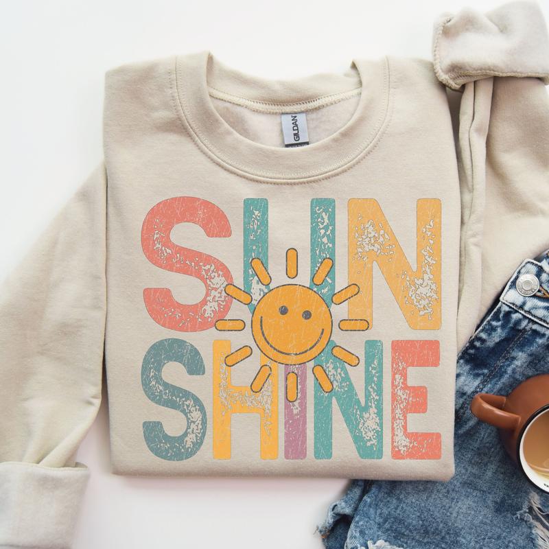 Vintage Sunshine Shirt, Hello Sunshine T-Shirt, Retro Beach Vacation Shirts, Beachy Vibes Shirts, Retro Vacation Shirts, Hello Summer T-Shirt vintage graphic tees