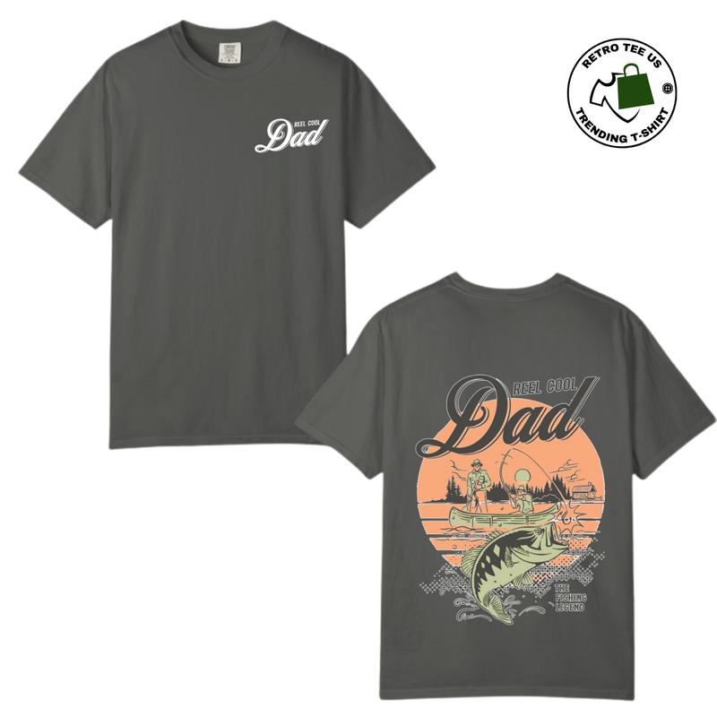 Reel Cool Dad Fishing Retro Shirt, Fishing Gift for Dad, Fishing Dad Funny Shirt Father’s Day Gif, Gif For Dad, Father’s Day Shirt, Gif For Him, Dad Love