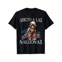 Calacas Chidas Gym Funny Sarcasm Slang Mexican Skull Sayings T-Shirt100% Cotton, Fabric Weight 180g, T-shirt to Set off Your Extraordinary Temperament, S-XXXL, Black Graphic Graphic Tees