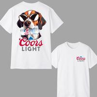 Beagle Beer Tshirt, Cool Dog with Coors Light Tees, Perfect Beer And Dog T-shirt For Women, For Men